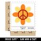 Peace Sign Flower Hippie Boho Love Happiness Waterproof Vinyl Phone Tablet Laptop Water Bottle Sticker Set - 5 Pack